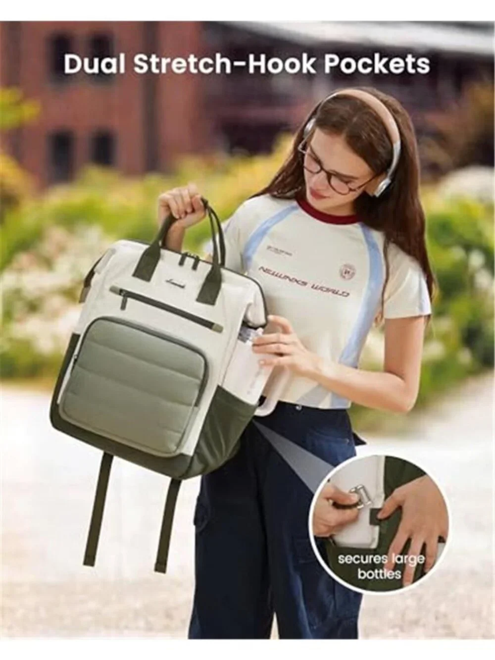 Womens Laptop Backpack Travel Work School Computer Bookbag 15.6 Inch Black